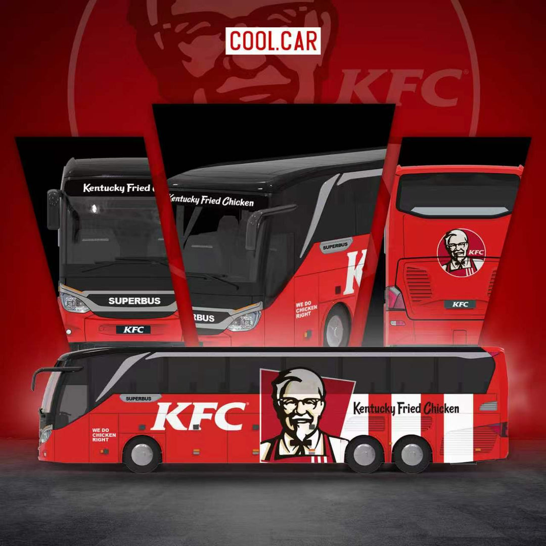 [Preorder] Cool Car 1:64 Crazy Thursday KFC Livery Bus CC800706