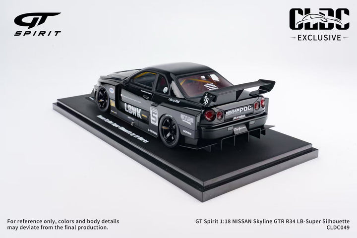 [Preorder] GT Spirit 1:18 NISSAN Skyline GTR R34 LB-Super Silhouette CLDC049