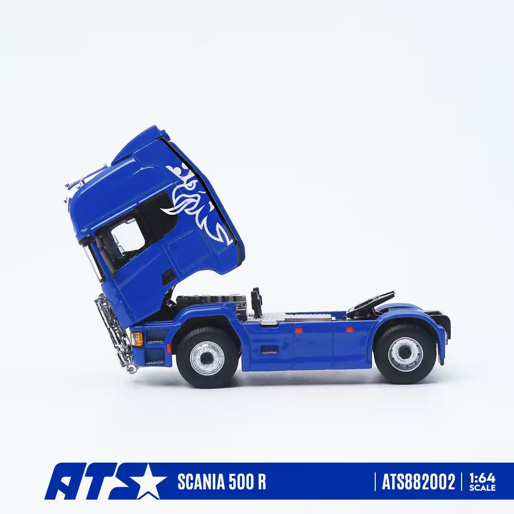 [Preorder] ATS Model 1:64 SCANIA 500 R Blue ATS882002