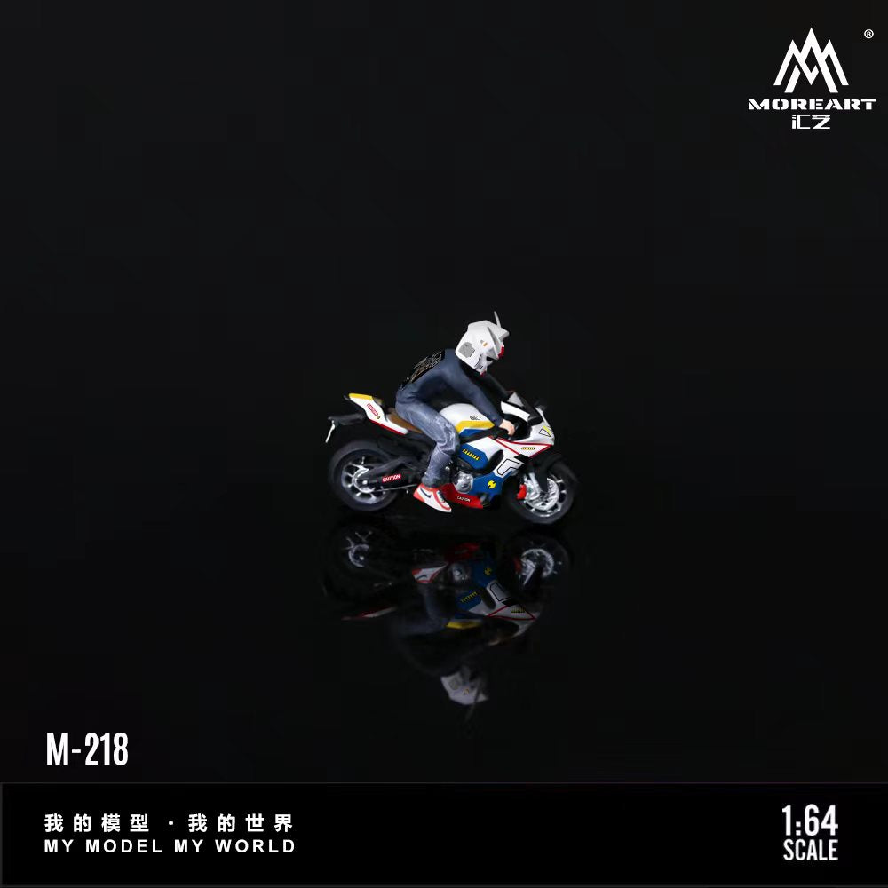 [Preorder] MoreArt 1:64 YAMAHA YZF-R1 GUNDAM DECAL MOTORCYCLE MASKED RIDER DOLL. MO222218
