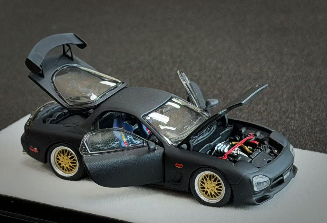 [Preorder] PGM 1:64 Mazda RX-7 Black pgm-640805 (2 Versions)