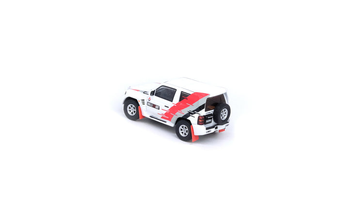 Inno64 1:64 Mitsubishi Pajero Evolution "RALLIART" White IN64-EVOP-RAWHI Rear