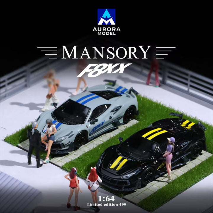 [Preorder] Aurora Model 1:64 Ferrari F8 Tributo Mansory F8XX (2 Colours)