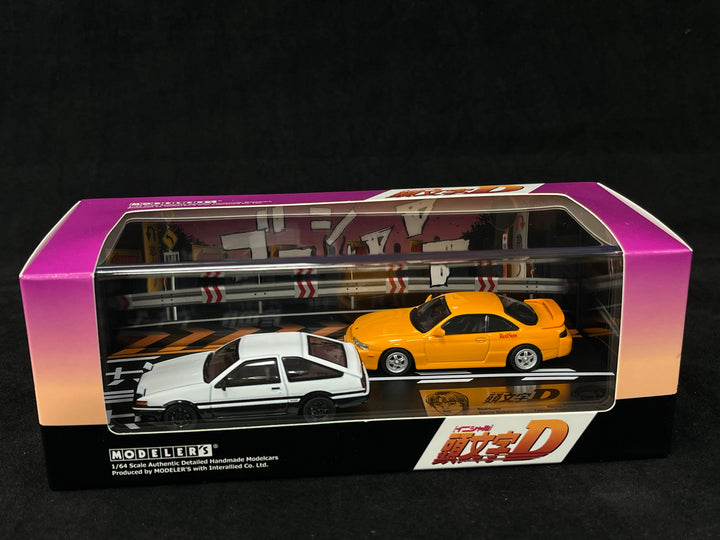 [Preorder] Modelers 1:64 Vol. 19 Initial D AE86 Fujiwara Takumi VS S14 Nakamura Kenta Double Car Set