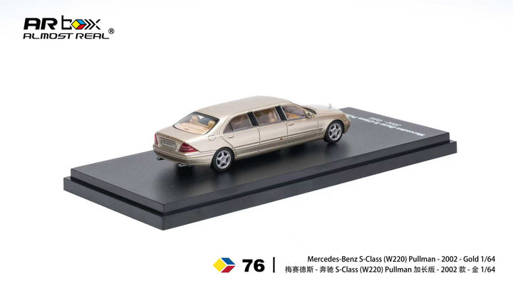 [Preorder] AR Box 1:64 Mercedes-Benz S-Class Pullman - 2002 - Gold 620412001
