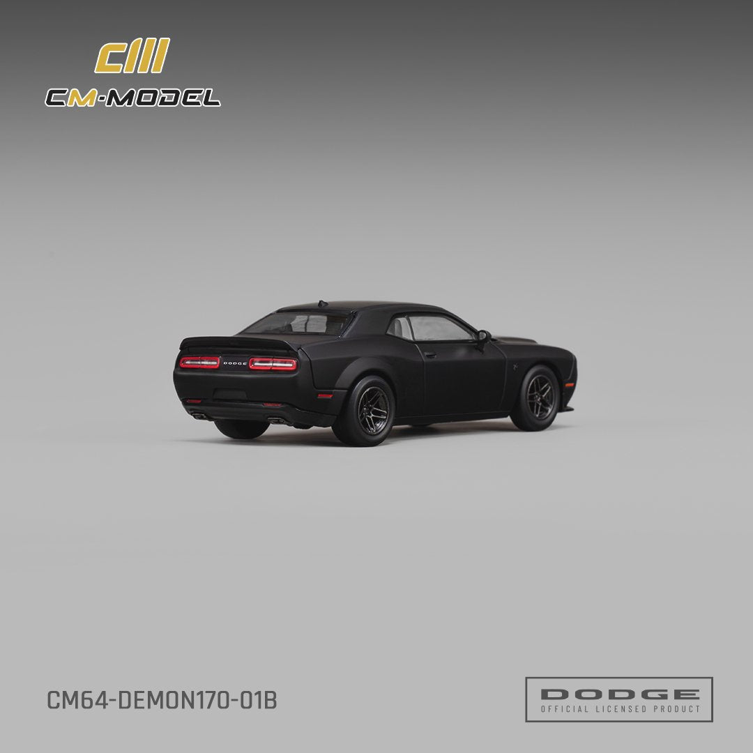 [Preorder] CM Model 1:64 Dodge Demon 170 Matte Black CM64-Demon170-01B