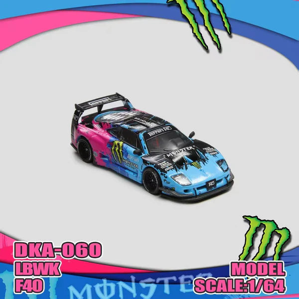 DEMON KING AUTO 1:64 Ferrari F40 LB Wide Body Monster Livery DKA-060