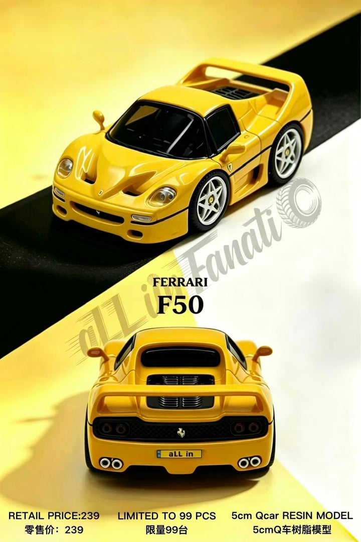 [Preorder] All iin Fanatic 1:64 Ferrari F50 (2 Colours)