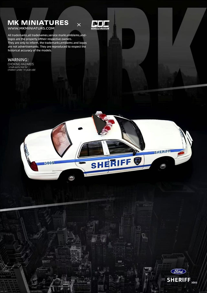 [Preorder] MK Miniatures X GOC 1:64 Ford Victoria Crown SHERIFF Livery