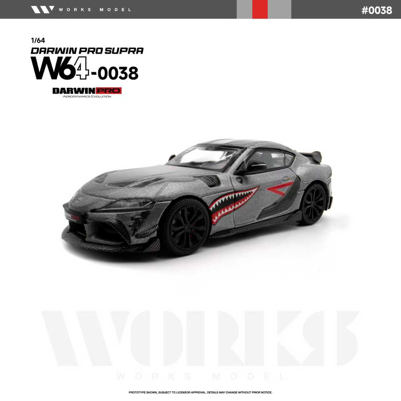 SUS-SOUS MK-1 西谷期　美品 Preorder] Works Model 1:64 Toyota GR Supra A90 MK5 DarwinPRO