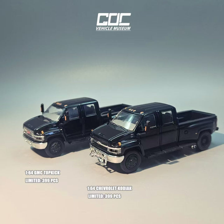 [Preorder] GOC 1:64 GMC and CHEVROLET Pickup - Black (2 Versions)