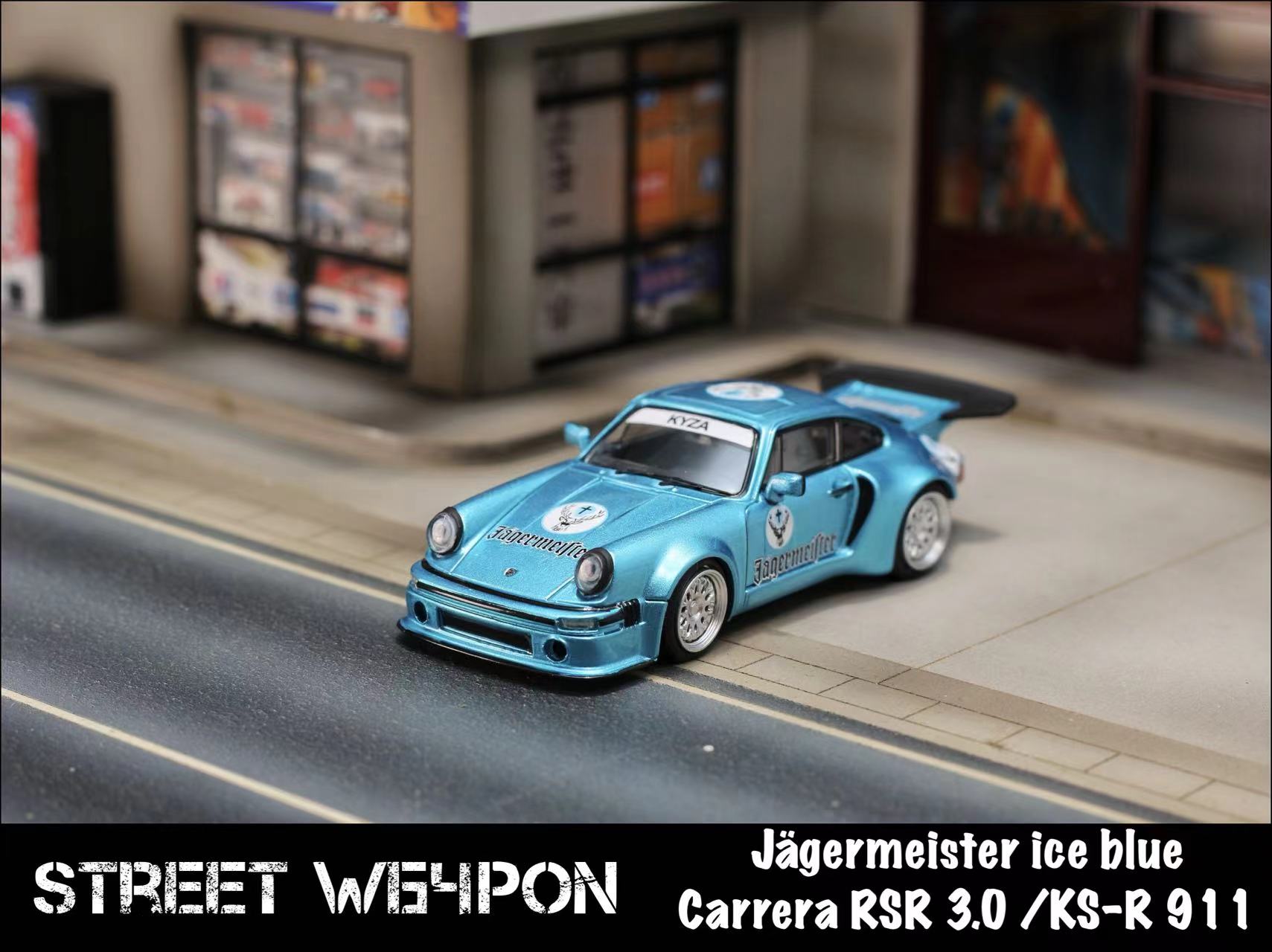 PORSCHE 911 Carrera RS & RSR 限定版 Street Weapon 1:64 Nissan Skyline R34 (ER34) Super Silhouette