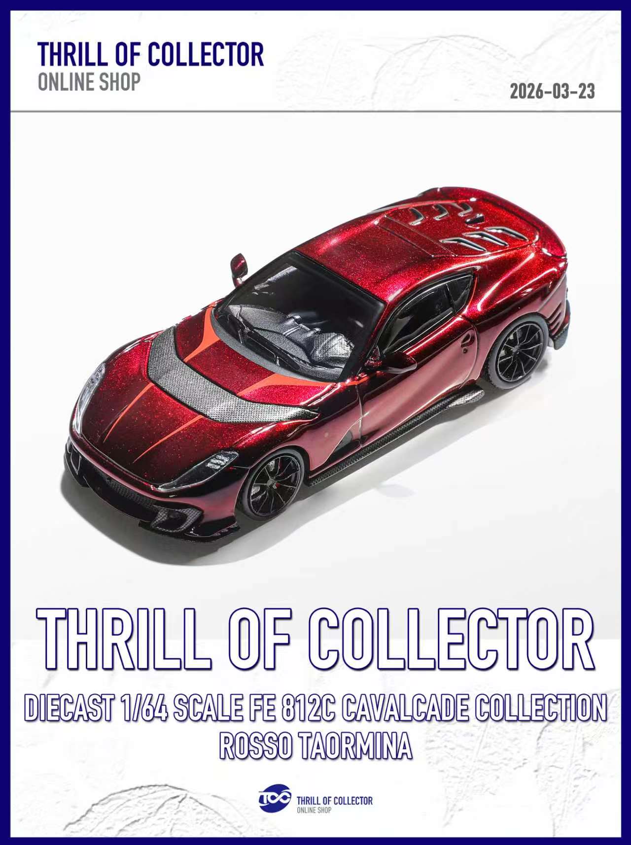 TOC 1:64 Ferrari 812C 3.0 CAVALCADE COLLECTION (4 Colours
