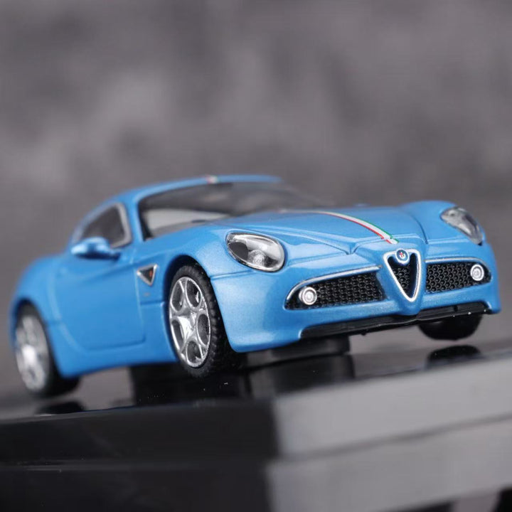 [Preorder] MOTORHELIX 1:64 Alfa Romeo 8C Ice Lake Blue
