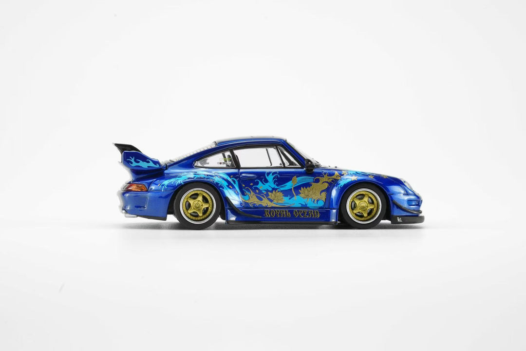 [Preorder] Motorhelix 1:64 Porsche RWB 993 Royal Ocean M62206