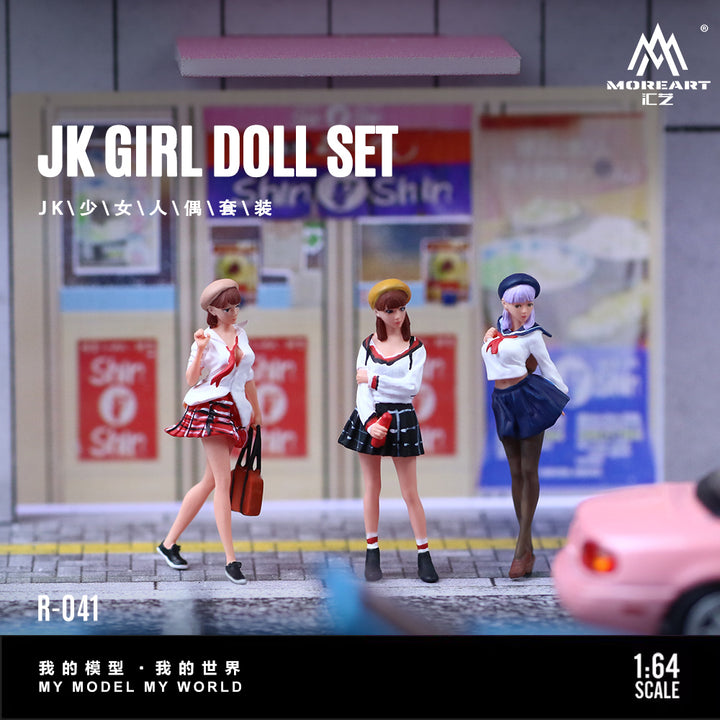 [Preorder] MoreArt 1:64 JK GIRL DOLL SET R-041