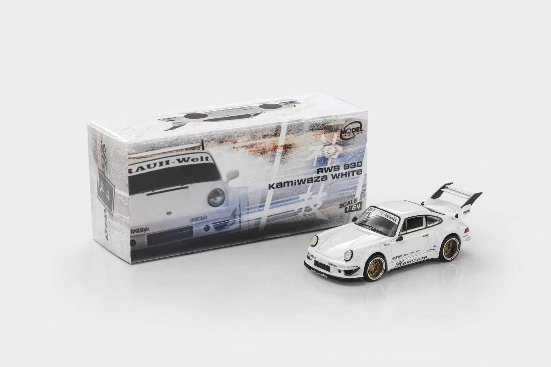 Preorder] Model Model 1:64 Porsche RWB 930 Kamiwaza White MM64