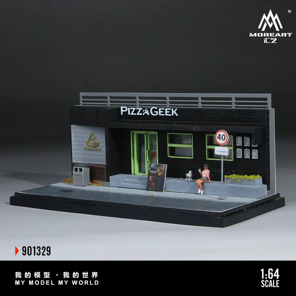 [Preorder] MoreArt 1:64 PIZZA SHOP SCENE MODEL MO901329