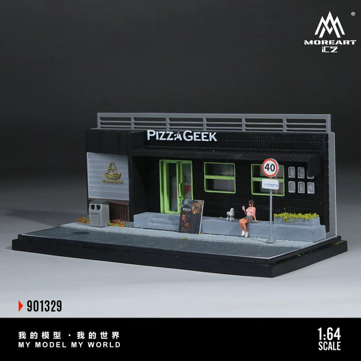 [Preorder] MoreArt 1:64 PIZZA SHOP SCENE MODEL MO901329