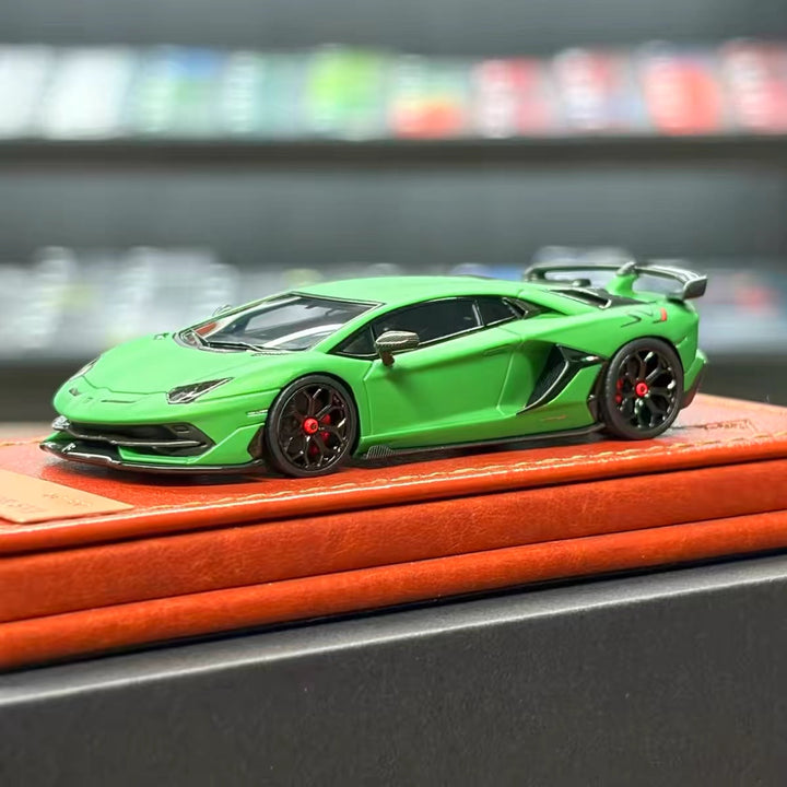 [Preorder] Make Up 1:64 Lamborghini Aventador SVJ 2018 Verde Alceo TM007A