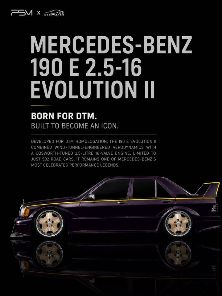 [Preorder] PSM &amp; DeepMaker 1:64 Mercedes 190E AMG