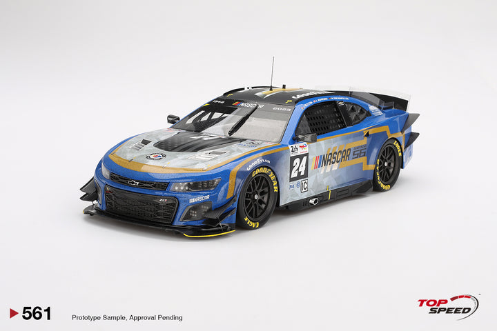 Topspeed 1:18 Garage 56 Chevrolet Camaro ZL1 #24 Hendrick Motorsports 2023 Le Mans 24Hr Post-Race Weathered