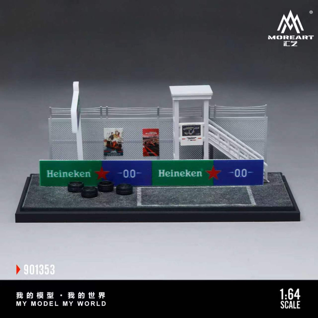 [Preorder] MoreArt 1:64 SCENE OF THE PIT AREA IN A CAR RACING EVENT MO901353