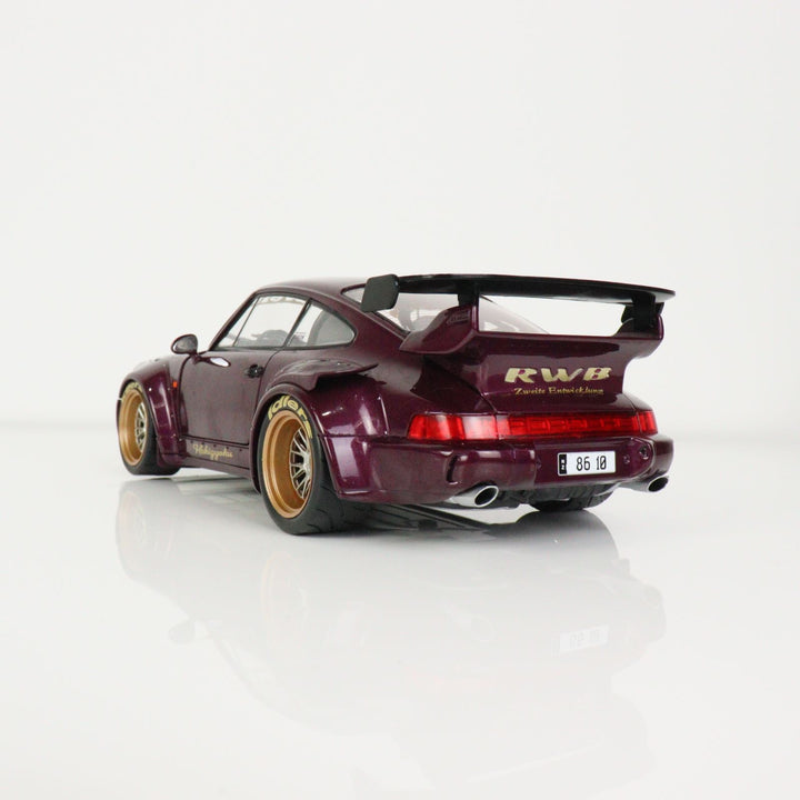 SOLIDO 1:18 Porsche RWB 964 HEKIGYOKU Purple 2022 S1807504 Rear