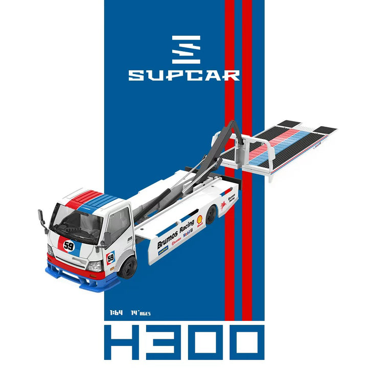 [Preorder] SUPCAR 1:64 H300 Red &amp; Blue Livery SC647243