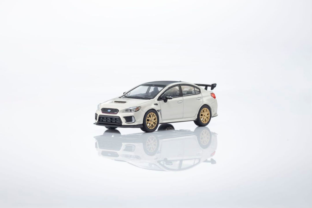 [Preorder] Kyosho 1:64 SUBARU WRX STI  MINI CAR & BOOK - White