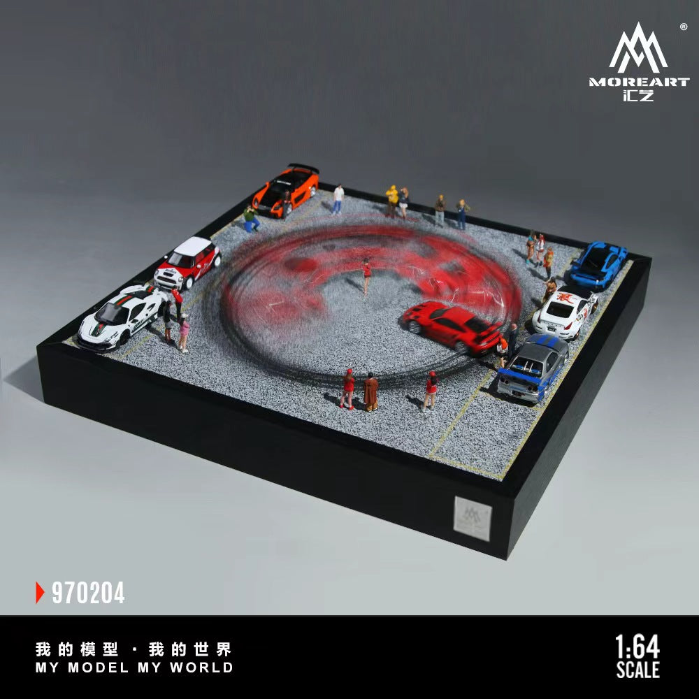 [Preorder] MoreArt 1:64 CAR DRIFT TURNTABLE SCENE O1 VERSION MO970204