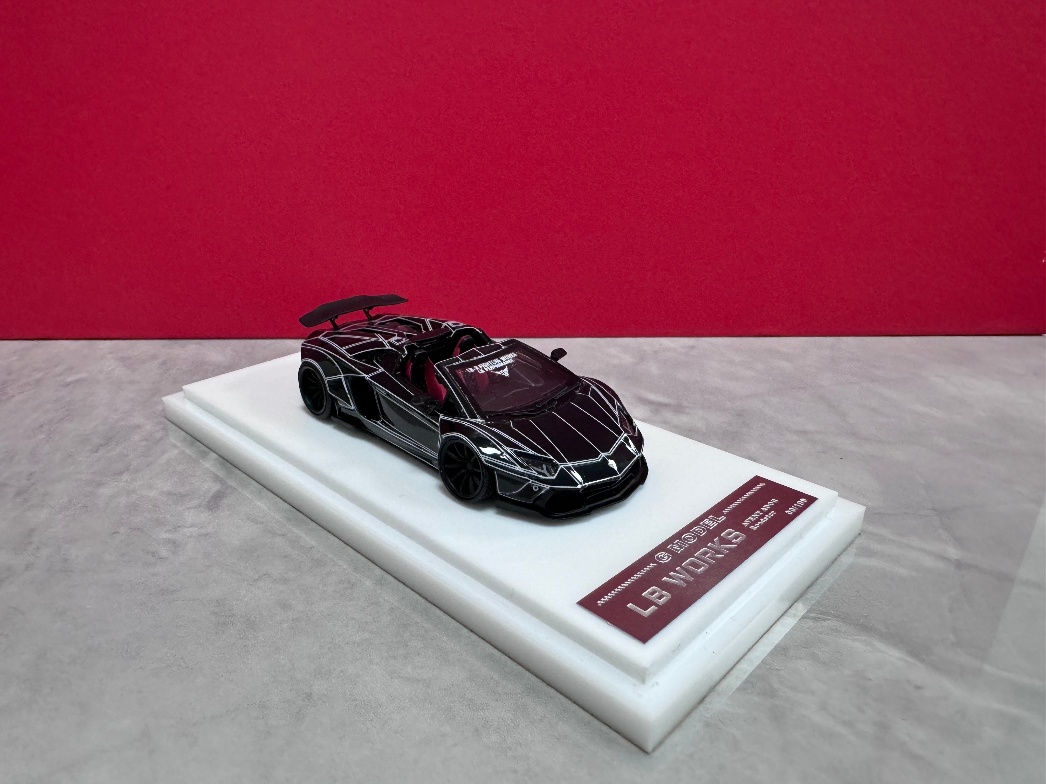 G Model 1:64 LB WORKS Lamborghini Aventador Roadster (6 Colours