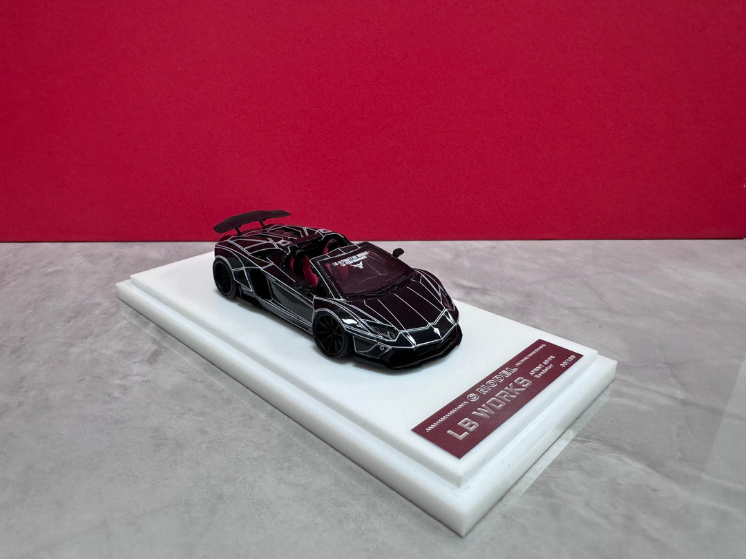 G Model 1:64 LB WORKS Lamborghini Aventador Roadster (6 Colours)