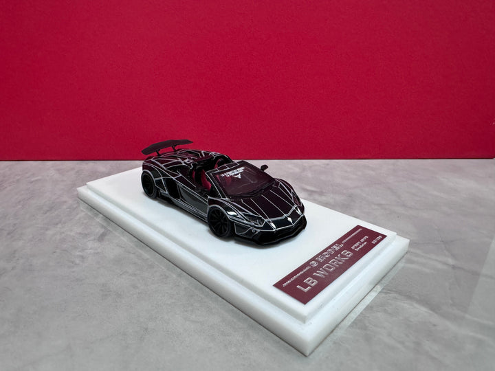 G Model 1:64 LB WORKS Lamborghini Aventador Roadster (6 Colours)