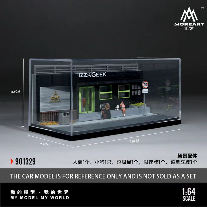[Preorder] MoreArt 1:64 PIZZA SHOP SCENE MODEL MO901329