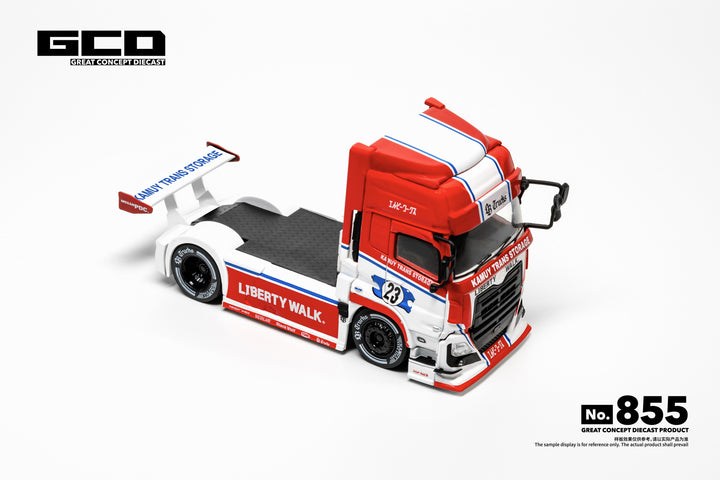 [Preorder] GCD 1:64 LB-Trucks UD Quon Head-Red/White (RHD) KS-099-855