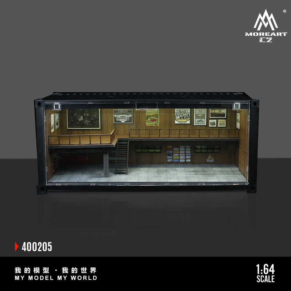 [Preorder] MoreArt 1:64 CONTAINER REPAIR SHOP SCENE MO400205