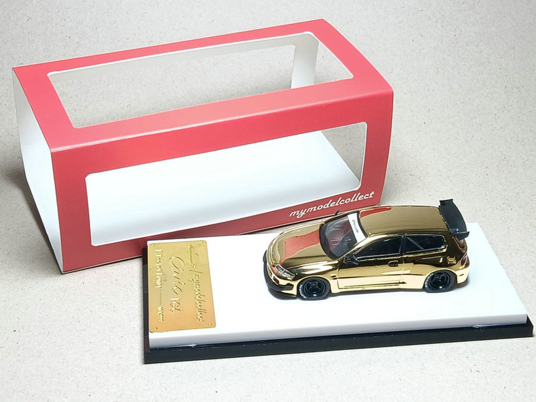 [Preorder] Model Collect 1:64 Honda Civic EG6 Rocket Bunny - Chrome Gold