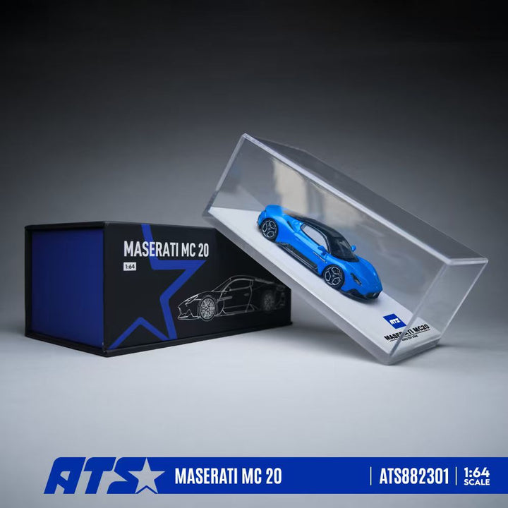 [Preorder] ATS Model 1:64 Maserati MC20 Blue ATS882301