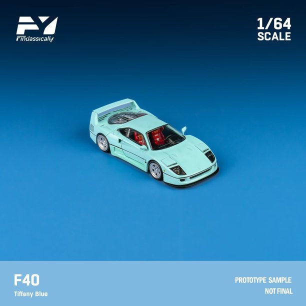 Finclassically 1:64 F40 Tiffany Blue