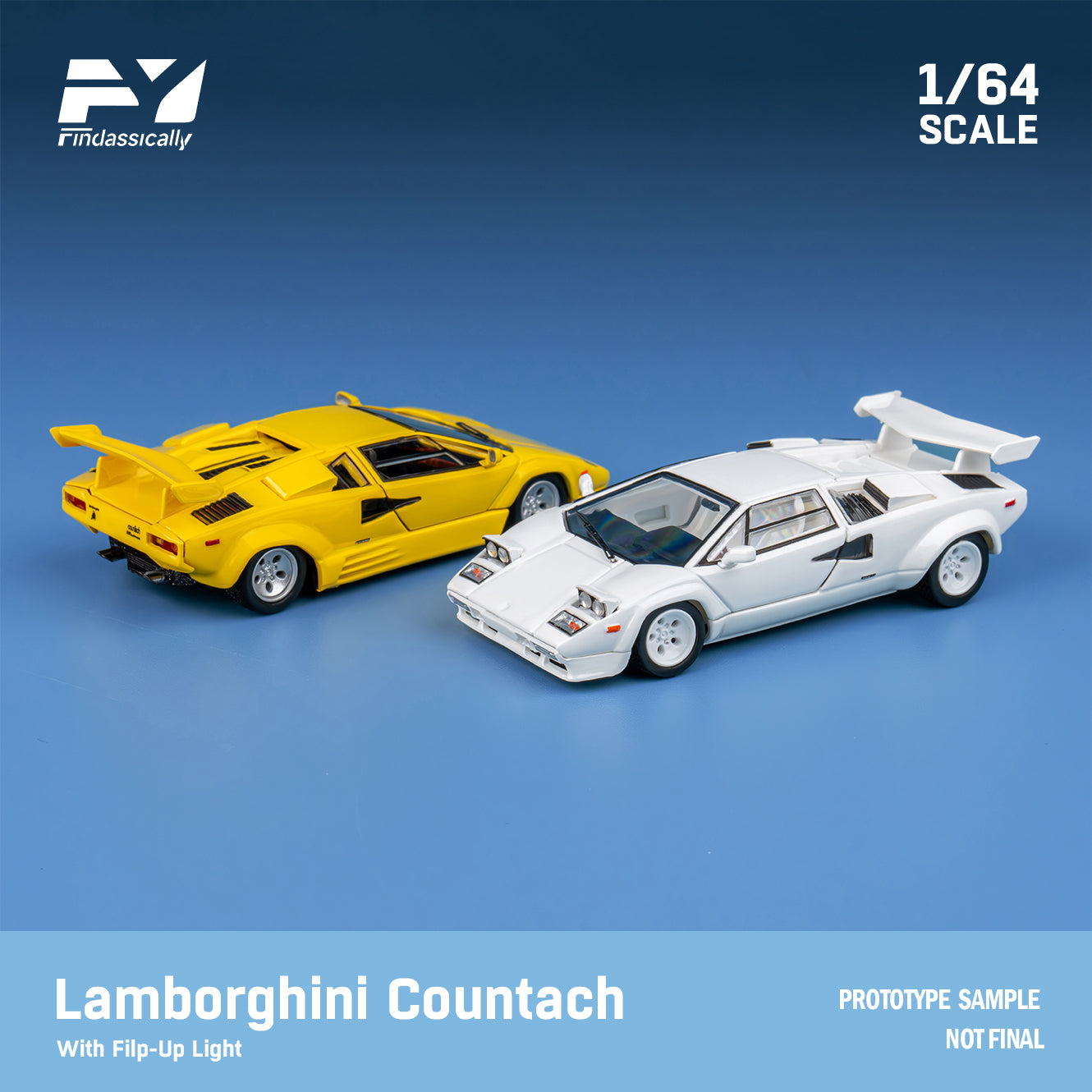Finclassically 1:64 Lamborghini Countach LP5000 (4 Versions
