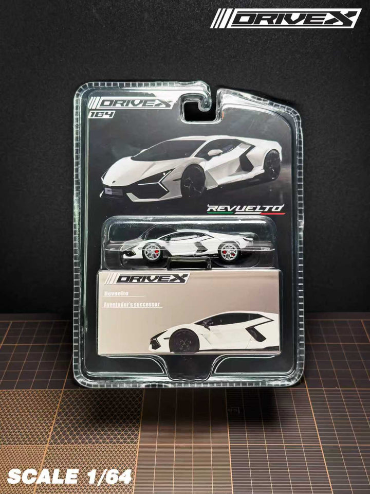 [Preorder] Drive X 1:64 Lamborghini Revuelto Hanging Card Board (7 Colours)