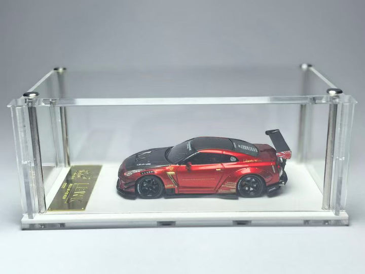 MYC Model 1:64 LB WORKS GTR R35 Type2.0 Widebody Metallic Red Carbon livery MYC640005