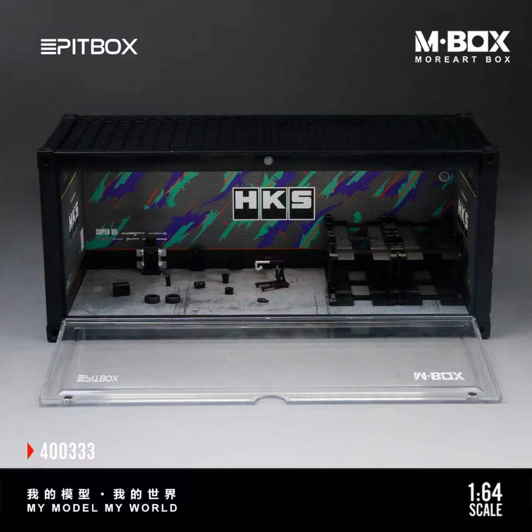 [Preorder] MBOX 1:64 HKS PAINTING AND MAINTENANCEWORKSHOP SCENE MB400333