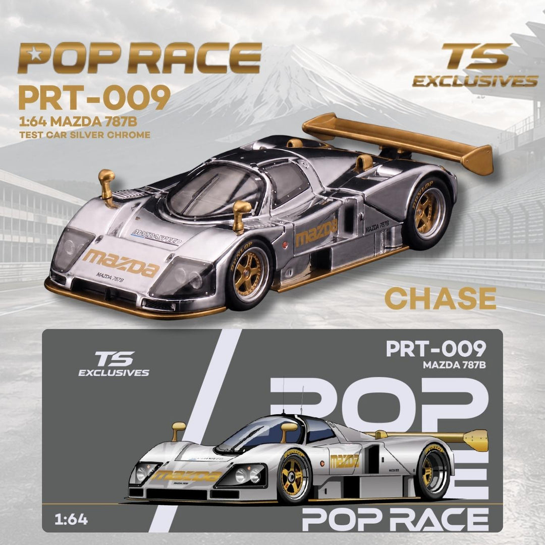 [Preorder] POPRACE 1:64 Mazda 787B - Silver PRT009