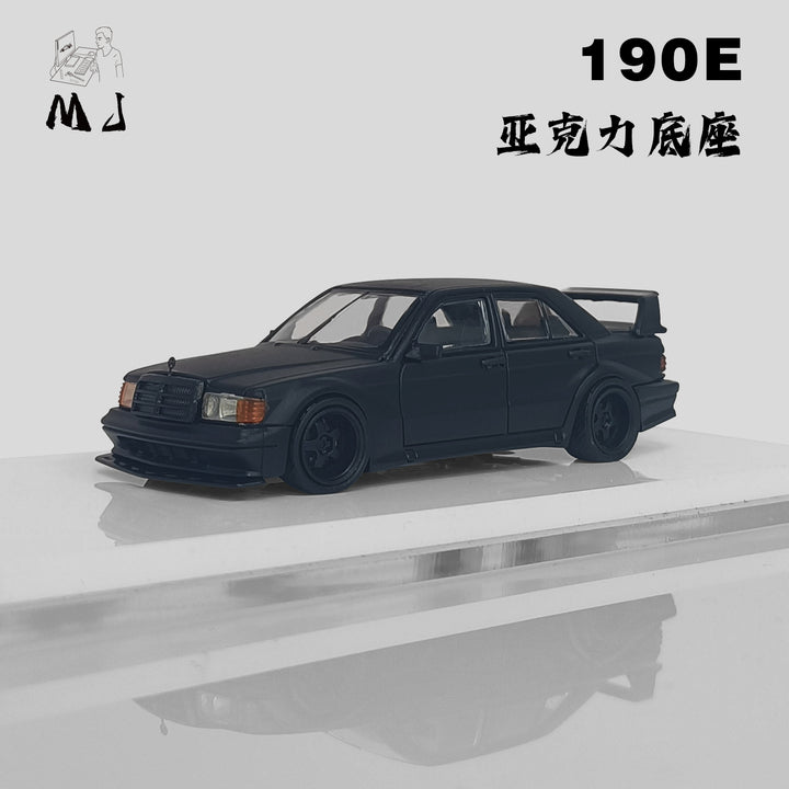 [Preorder] MJ Model 1:64 Mercedes-Benz 190E Matt Black