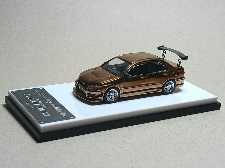 [Preorder] Model Collect 1:64 Mitsubishi Lancer Evolution EVO VII - Chrome Copper