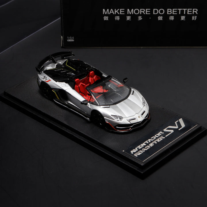 [Preorder] Maxwell Model 1:64 Lamborghini Aventador SVJ63 Roadster (2 Colours)