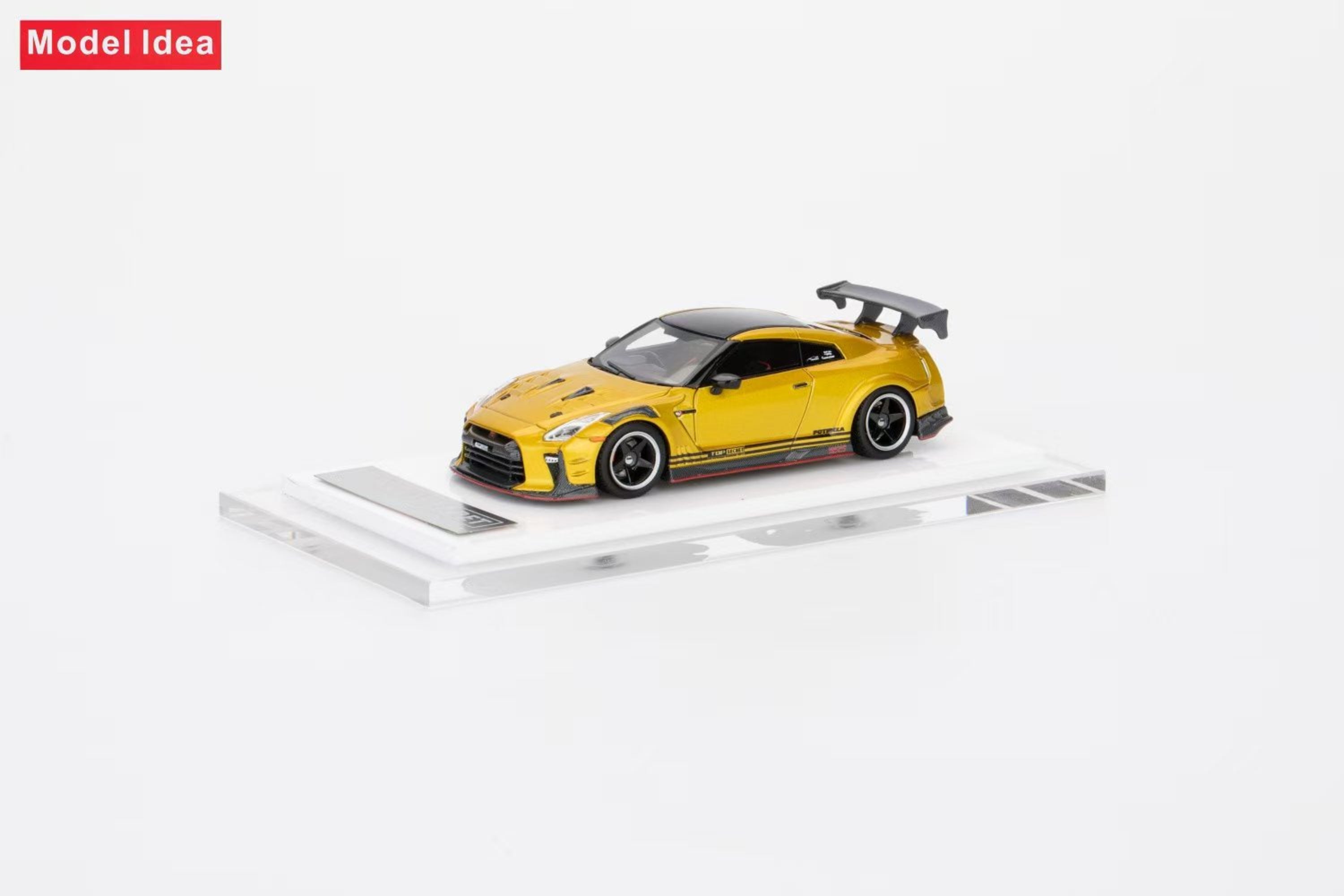 Model Idea 1:64 Nissan GT-R R35 TOP SECRET Tao Gold – Horizon Diecast