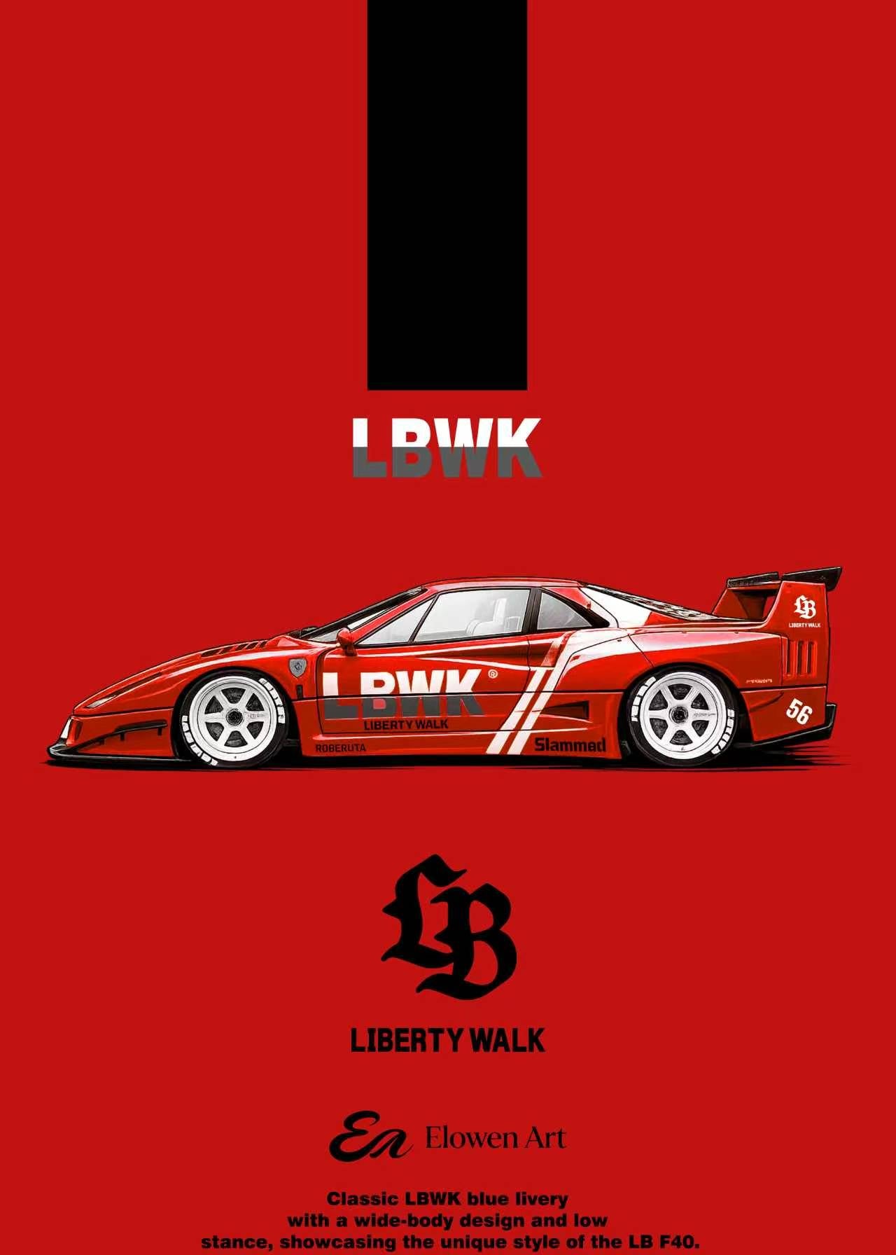 Preorder] Elowen Art 1:64 Ferrari F40 LBWK (6 Colours) – Horizon